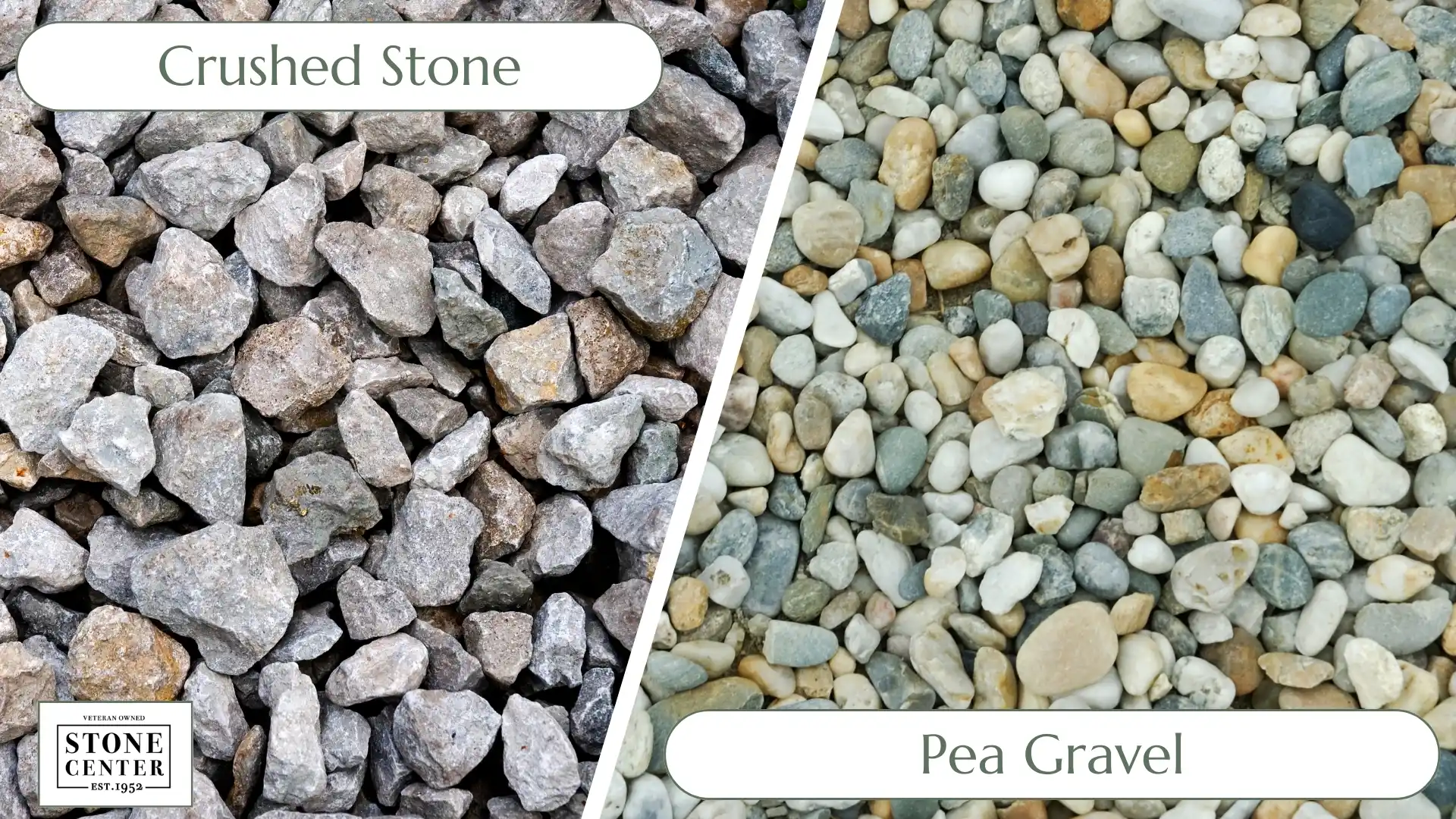 Gravel vs crushed stone — visual difference