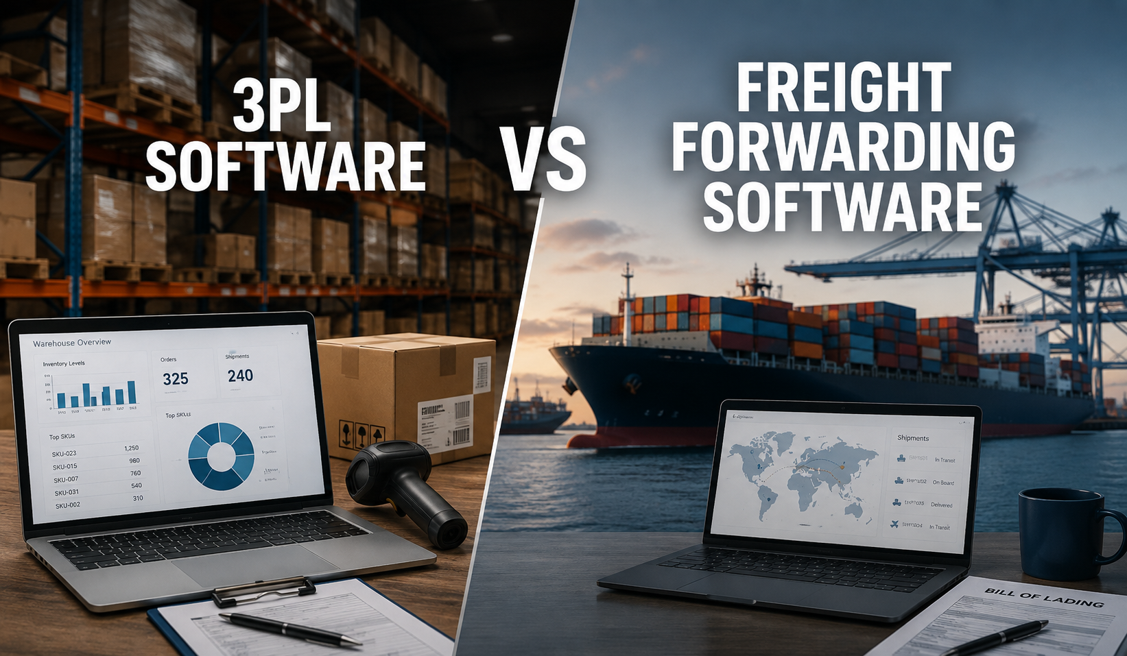 3PL Software vs Freight Forwarding Software: What’s the Difference?
