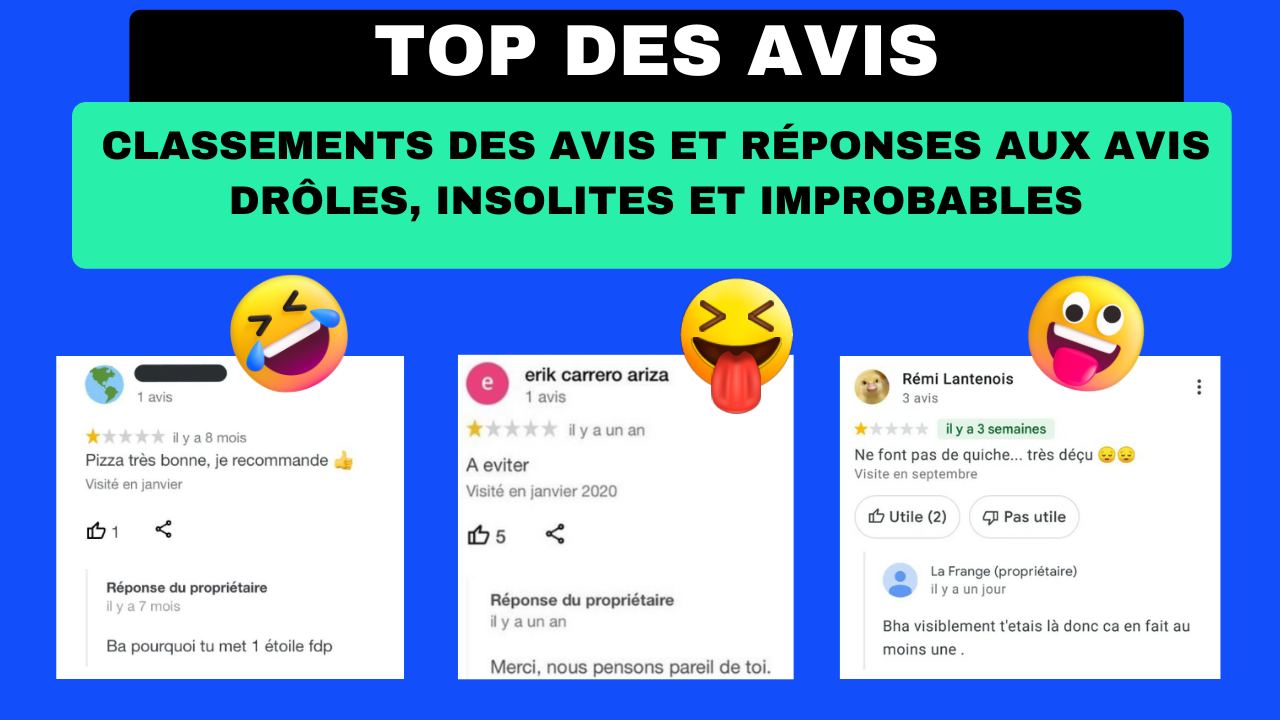 TOP 91 des meilleurs avis droles et insolites