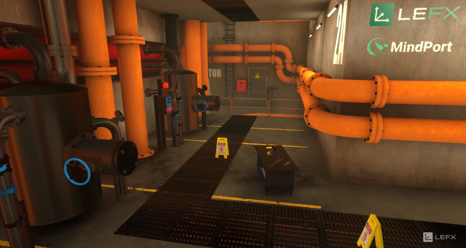 Level design of AIXTRA vr training application