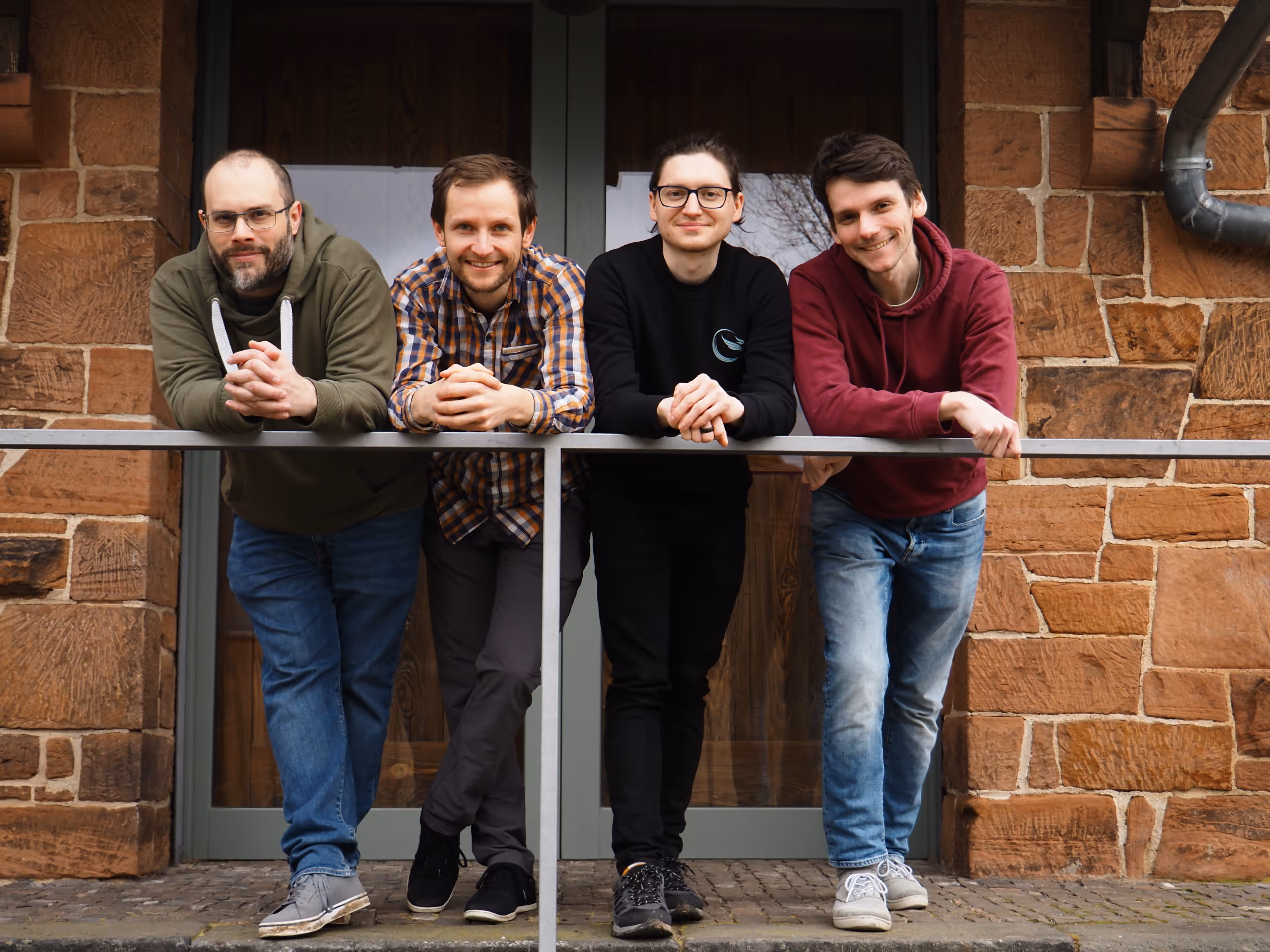 The MindPort Team - Marcello, Markus, Seb, and David (from left to right)