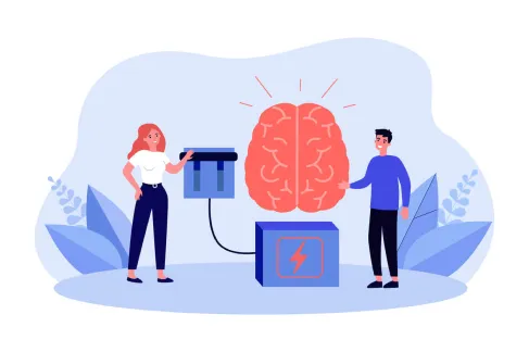 Brain activation illustration