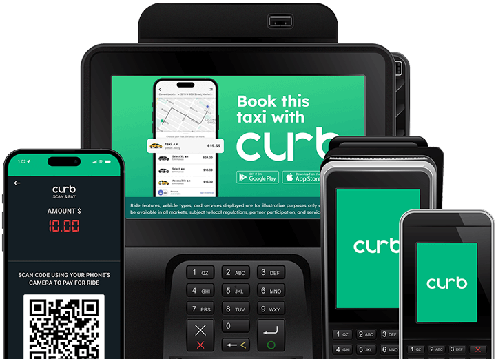 Image showing all Curb's payment devices.
