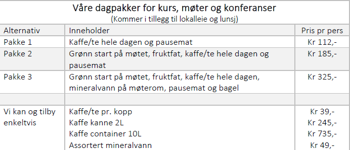 Kurspakker