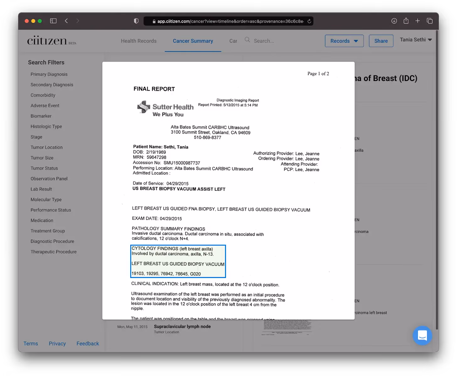 Ciitizen Health Dashboard - Projector Reviews - Image