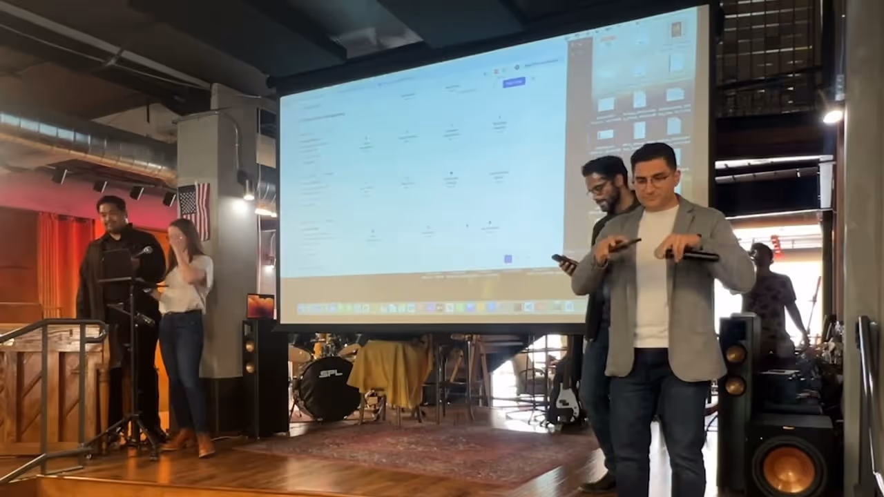 The thumbnail for the hackathon demo of Clinicians Unchained.
