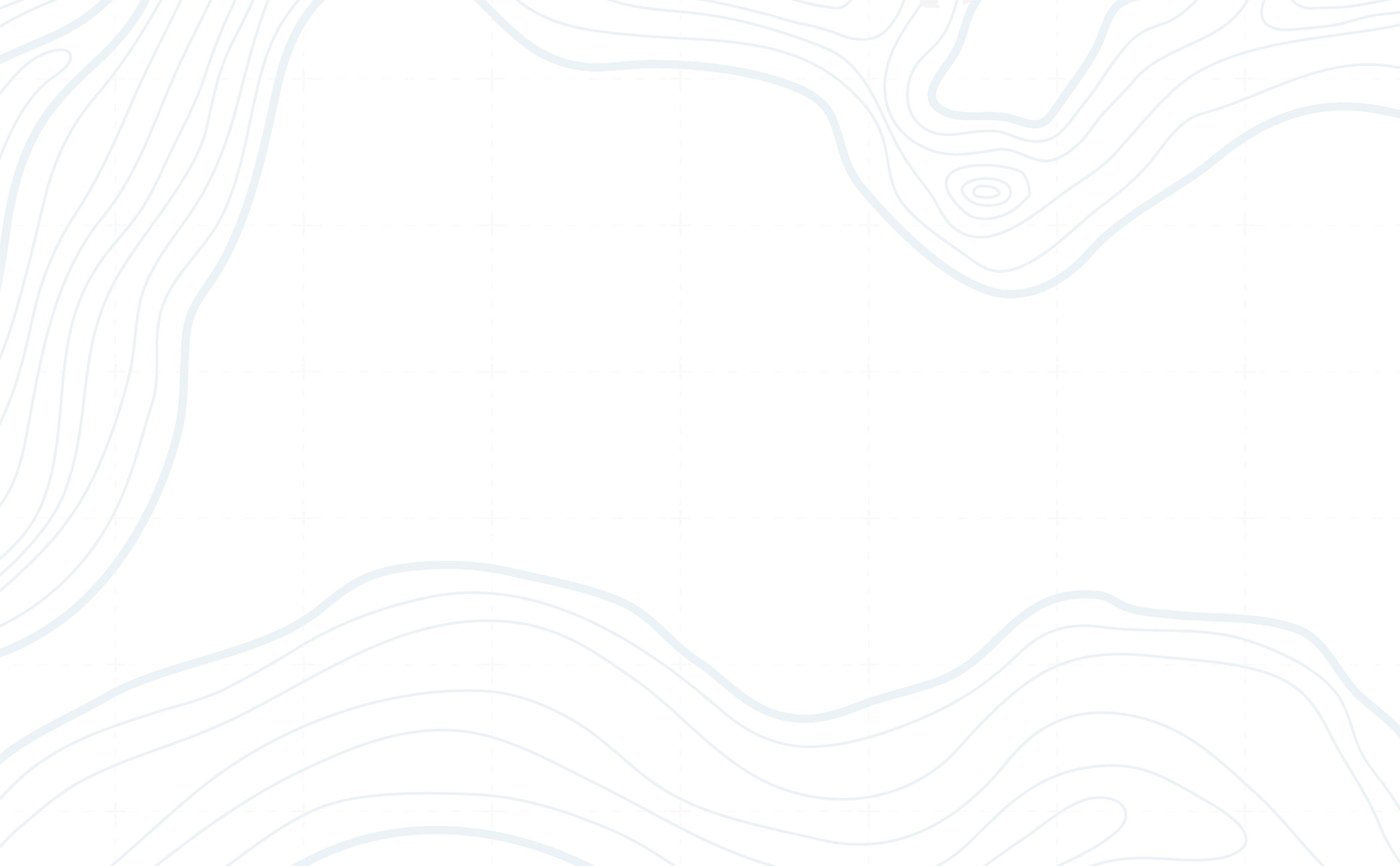 Abstract topographic map-style background with light blue contour lines and a faint white grid on a black background.