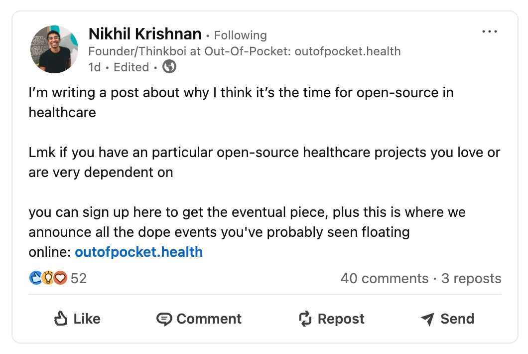 Linkedin Testimonial