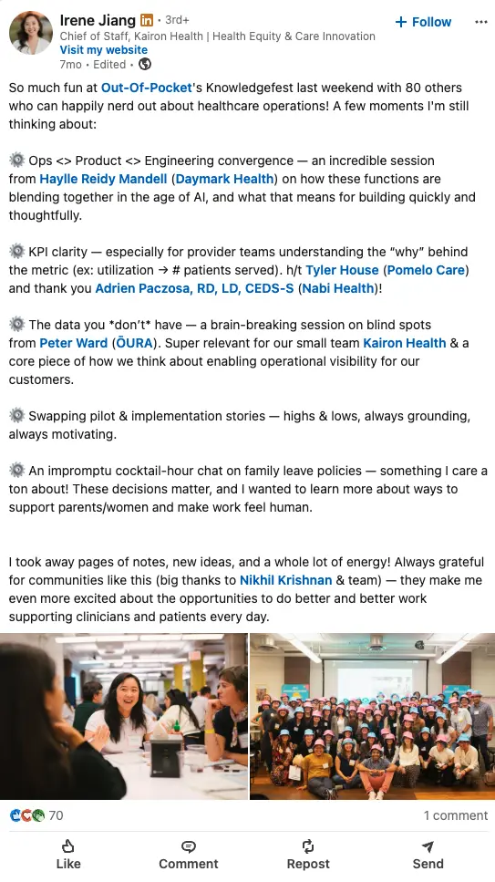 Linkedin Testimonial