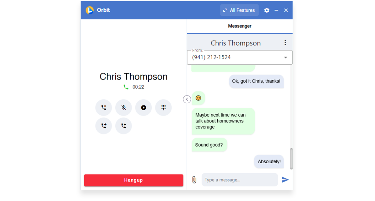 Orbit Minimode with Messenger
