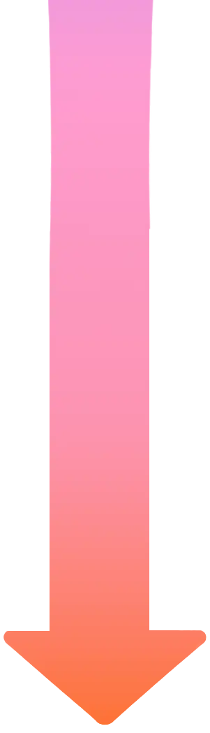 Arrow showing a completed call turning into a searchable transcript.