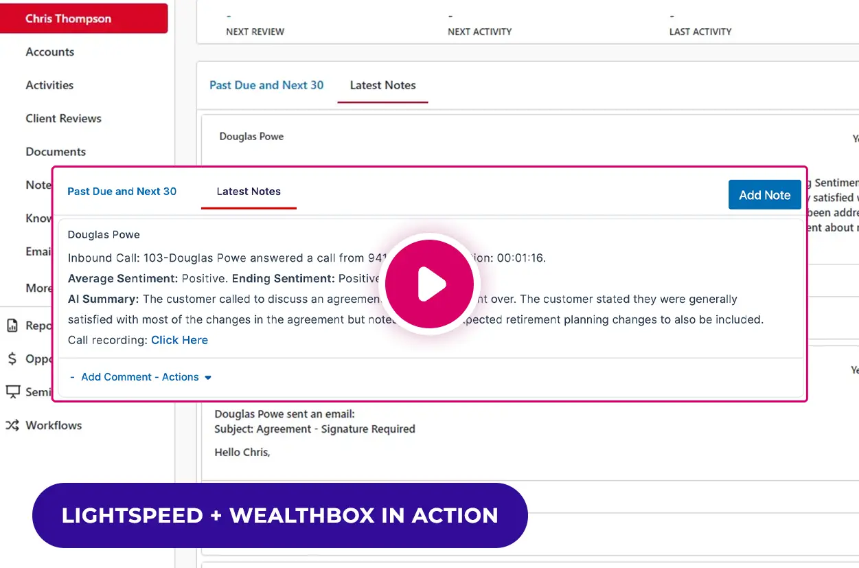 Lightspeed Voice and Redtail integration video thumbnail.