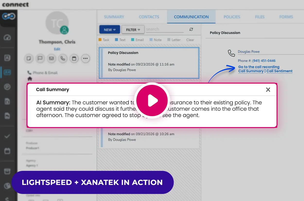 Lightspeed Voice and Xanatek integration video thumbnail.