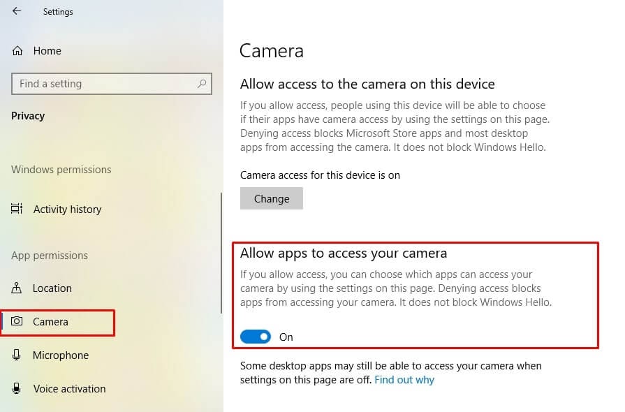 cách bật webcam trên laptop