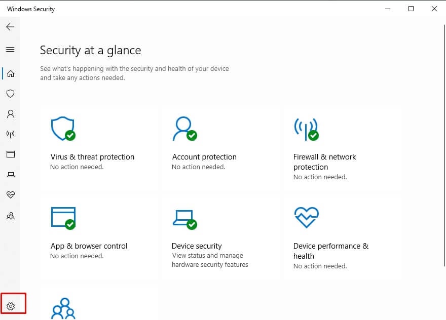 turn off windows defender win 10