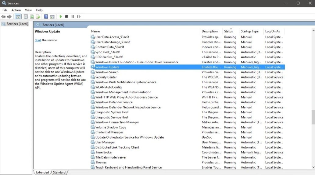 tắt thông báo update win 10