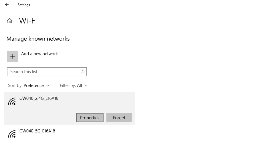Properties wifi