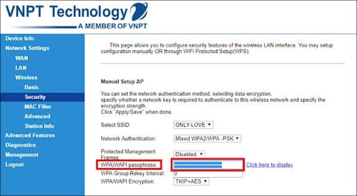 cách đổi mk wifi vnpt