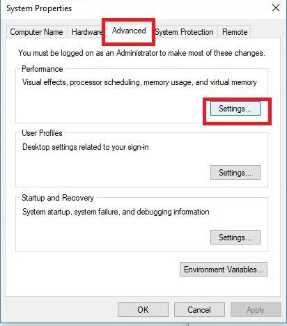 virtual memory windows 10