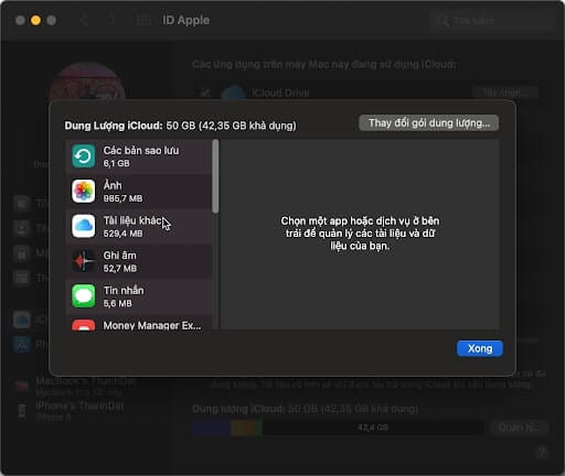 cách xoá bớt dung lượng icloud