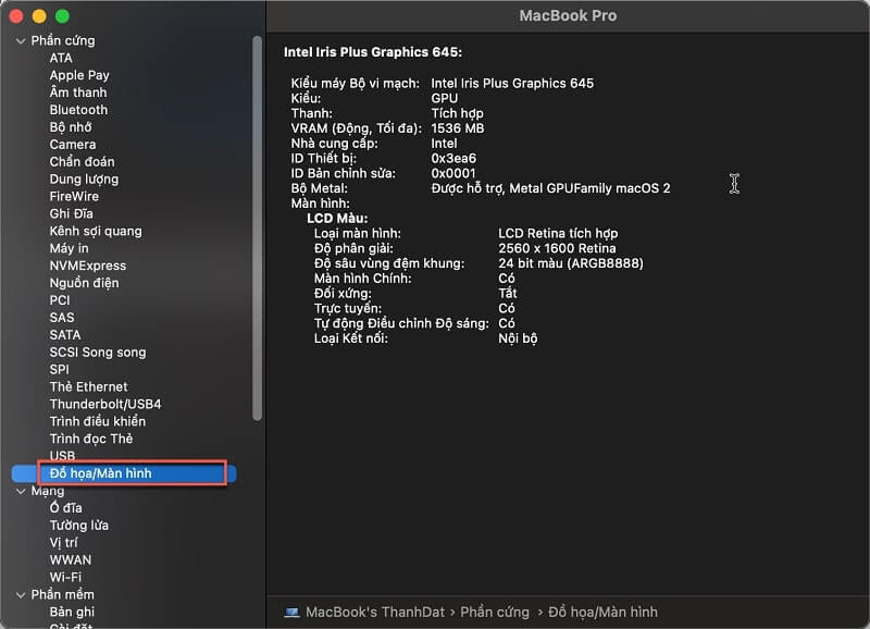 System Information on your Mac