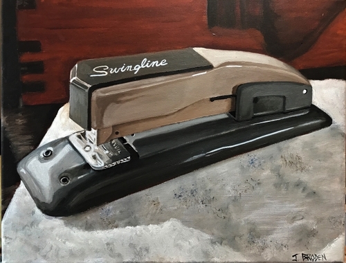 Swingline | oil on canvas, 11" x 14"