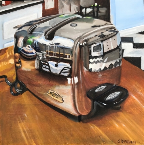 Sunbeam Toaster | oil on canvas, 16" x 16"
