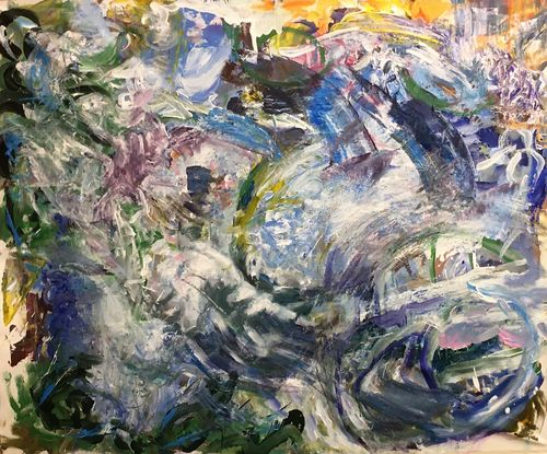 "Wind," 2021, acrylic on canvas, "30" x 37"