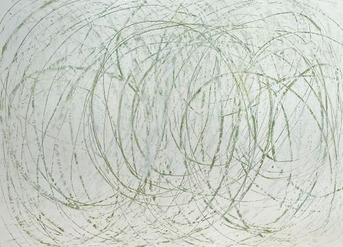 "Circuitous Root" 2023, oil on canvas, 36” x 48”