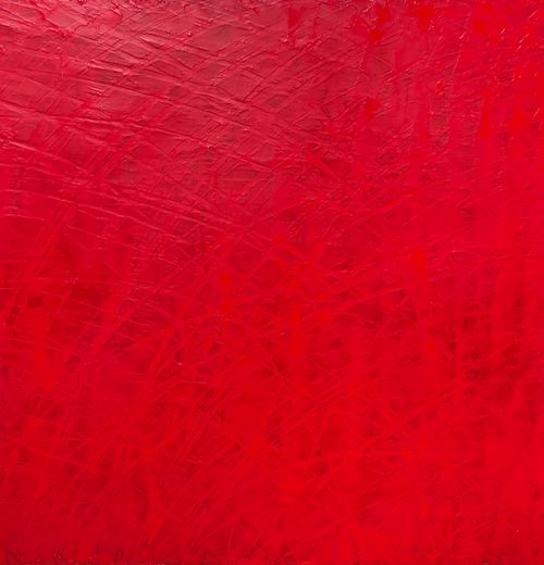 "Bandwidth" 2023, oil on board, 24” x 24”