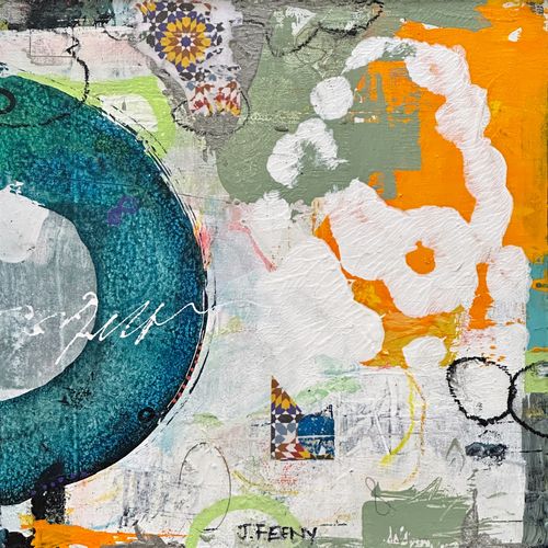 “Aquamaring” 2023, 12” x 12”