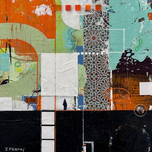 “Moroccan Sunset“ 2023, 12” x 12”