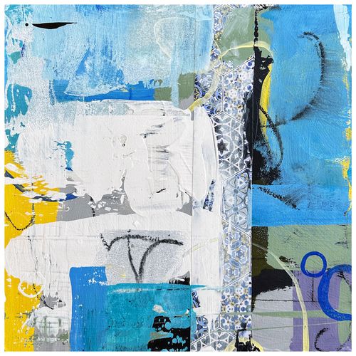 "Moroccan Marina” 2022, 12” x 12”