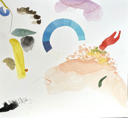 "I Sought You" watercolor