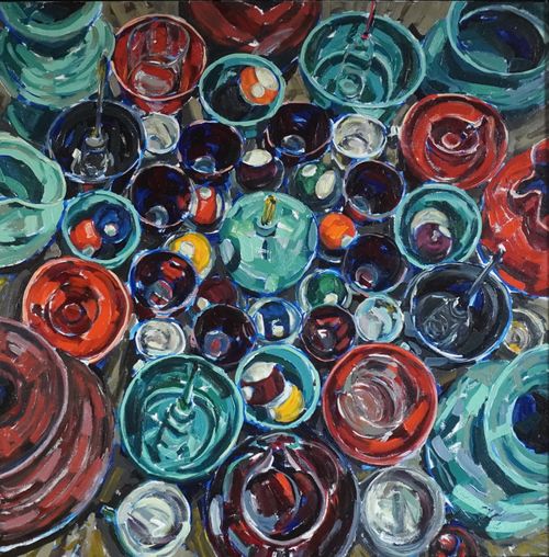 “Kaleidoscope I” oil on canvas, 36” x 36”