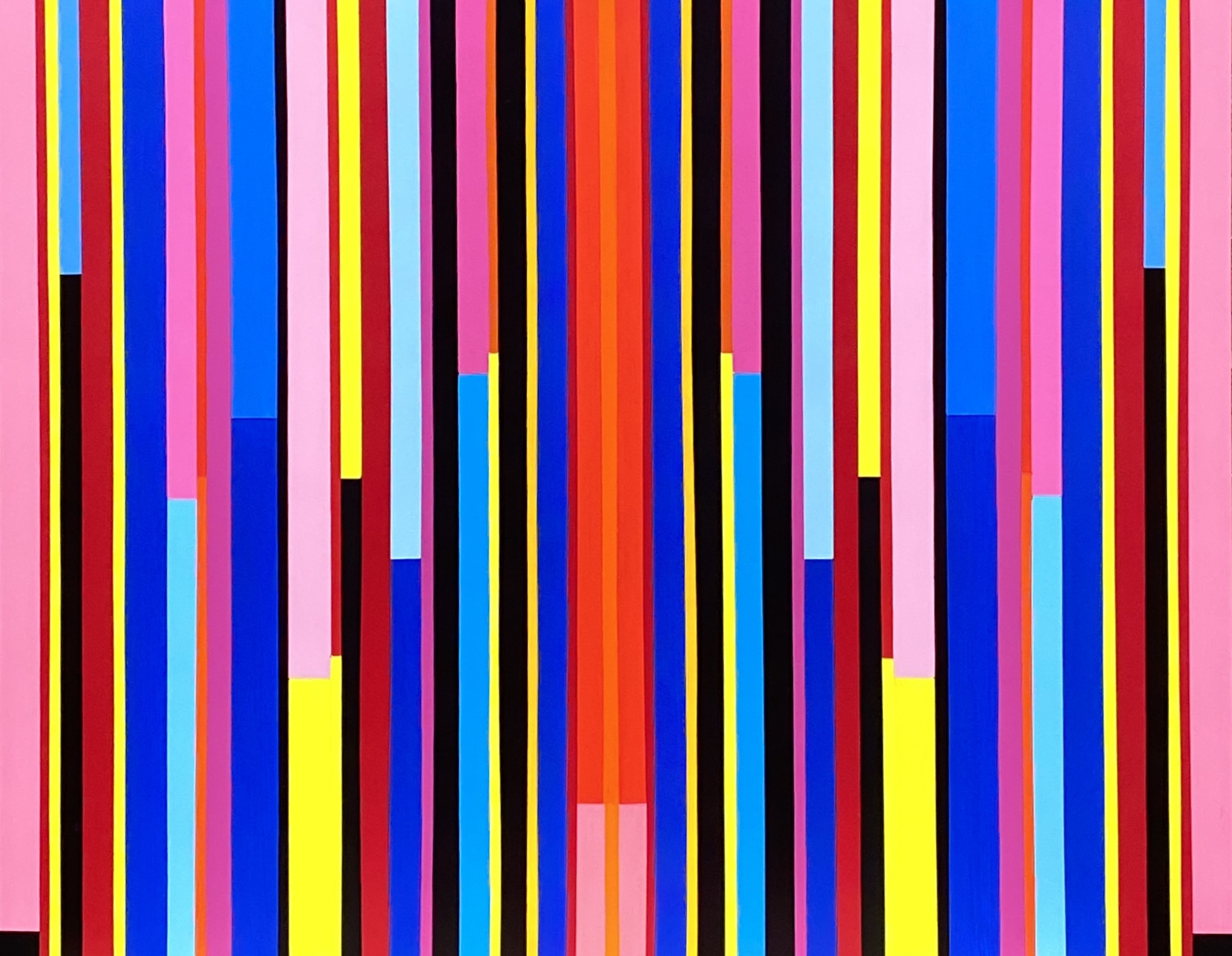 “Sounds of Blushing” 2024, acrylic on board, 24 x 30 inches