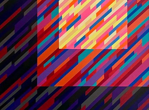 “Keeping the Faith” 2025, acrylic on board, 18 x 24 inches