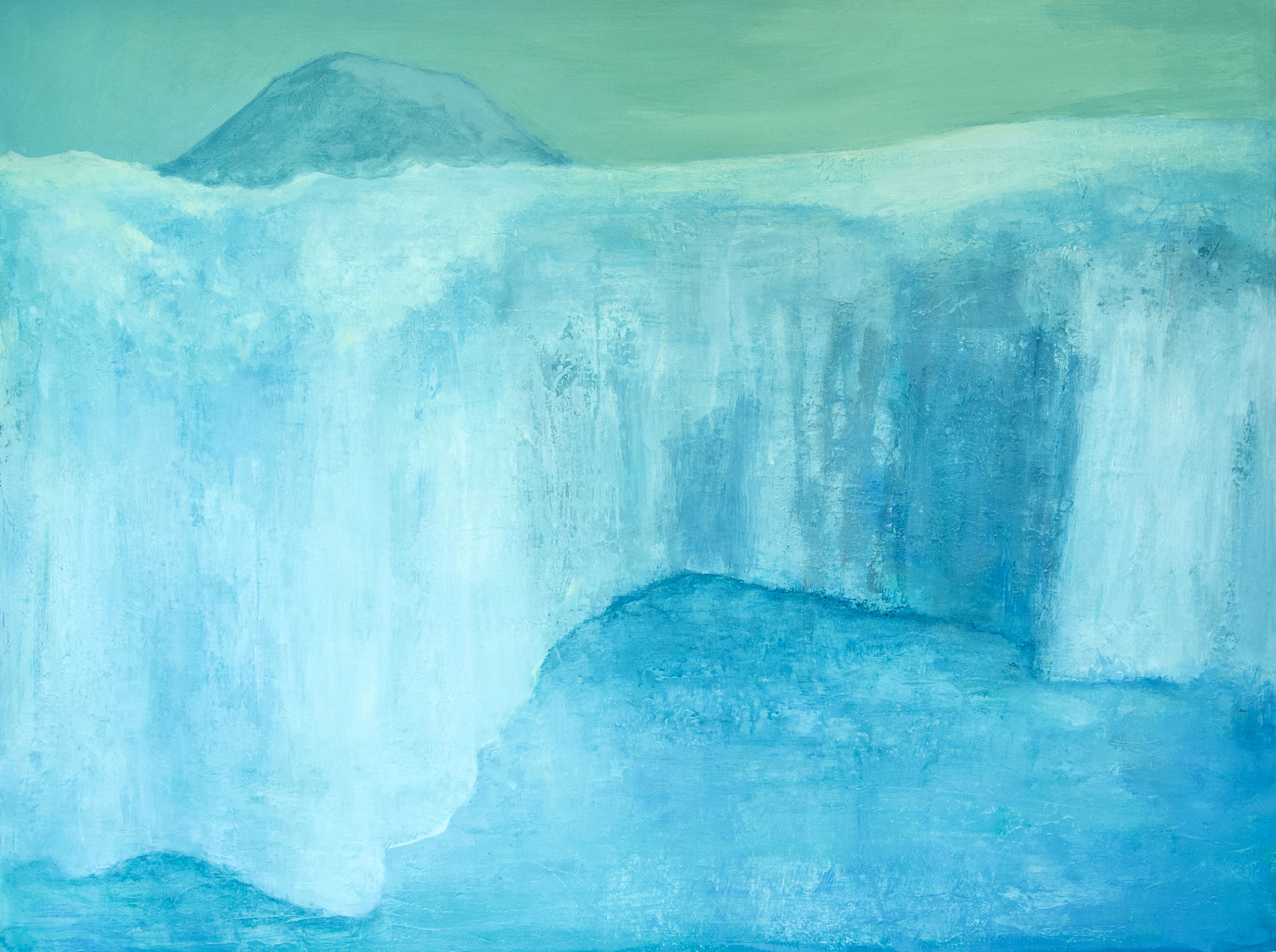 "Glacier Bay" acrylic on canvas, 30 x 40 inches
