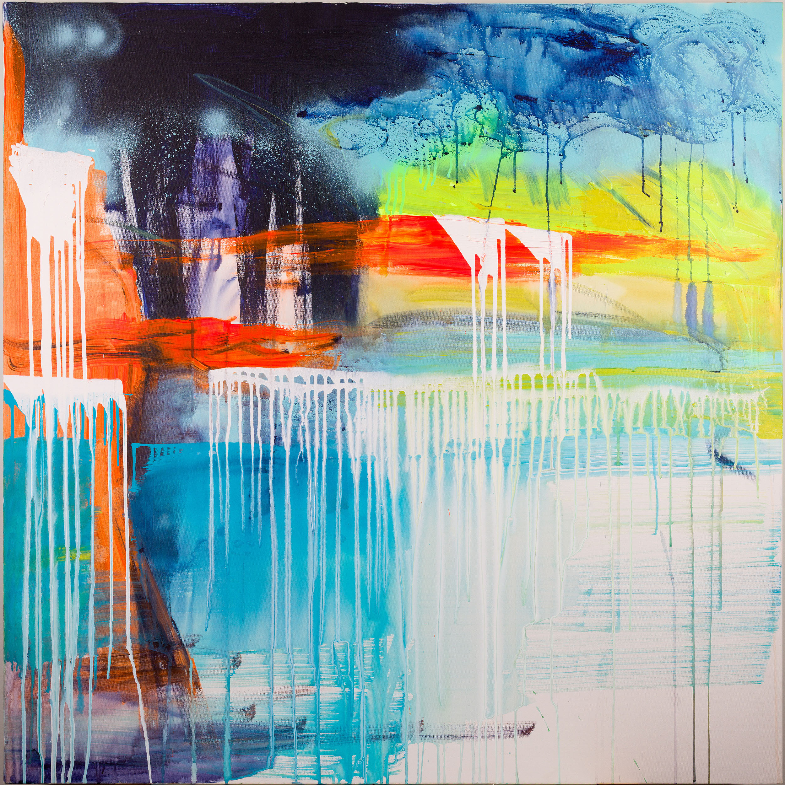 “Implicit Ghosts” Acrylic, Spray