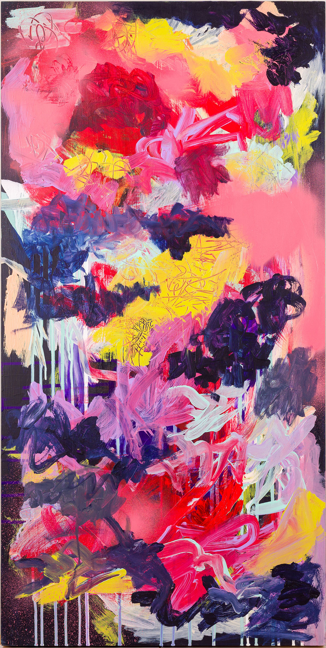 “The Gospel According to Uncertainty” Acrylic, Flashe, Spray