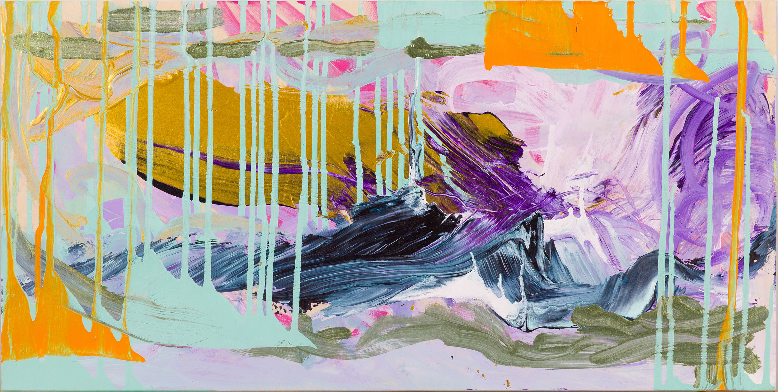 “The Softest Parts Are the Strongest” Acrylic, Flashe, Spray