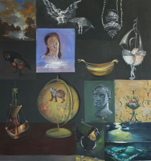 “Nocturne” 2024, oil on canvas, 42 x 36 inches