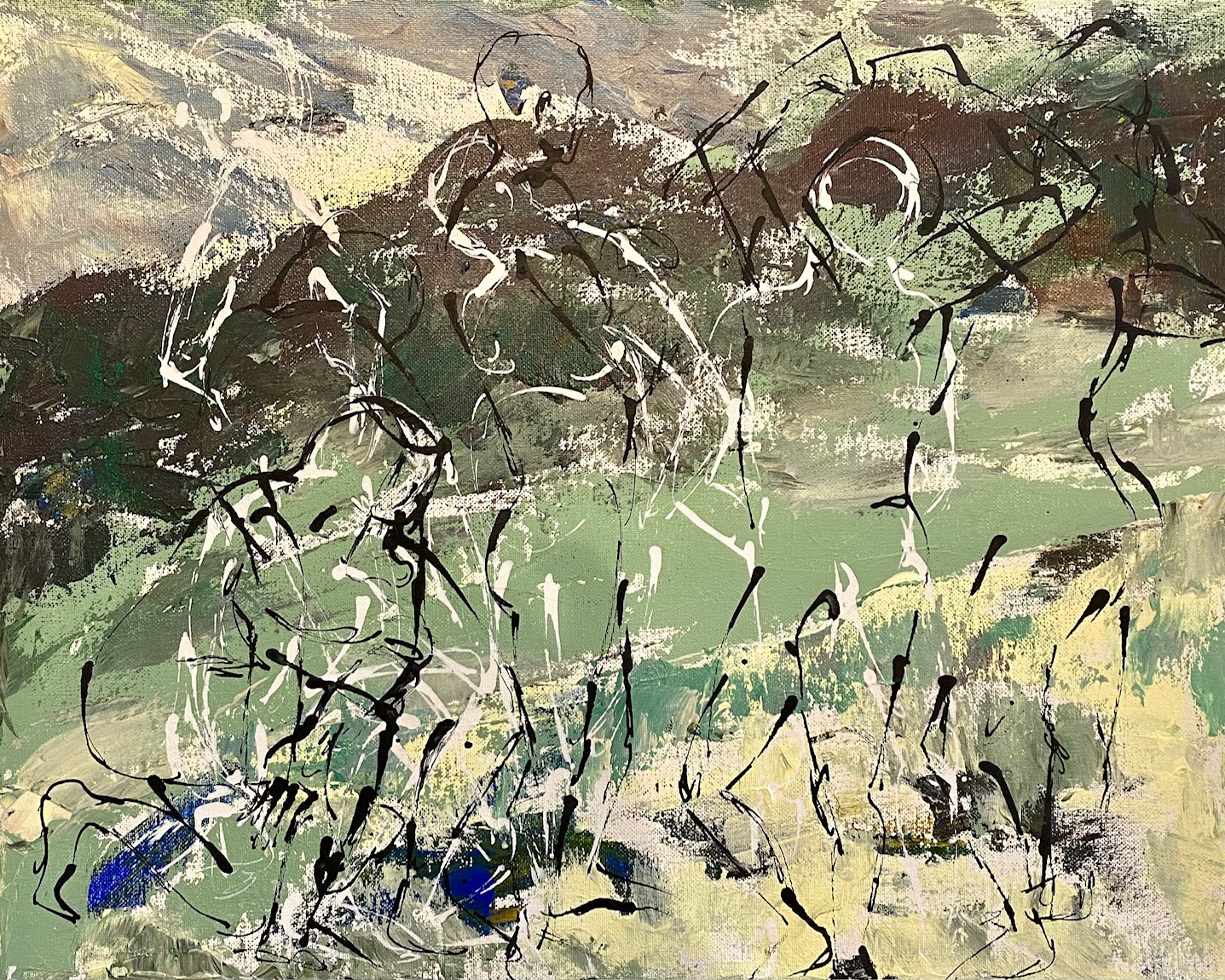 "Arisen" by Nancy Gordon, Acrylic on stretched canvas, 16 x 20", 2024