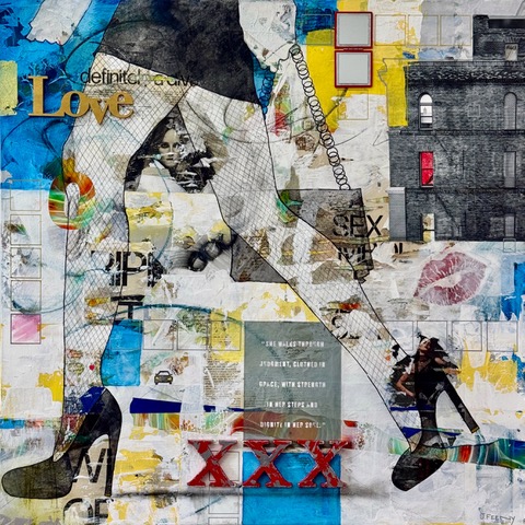 “Armor of Love” 2025, 36 x 36 inches