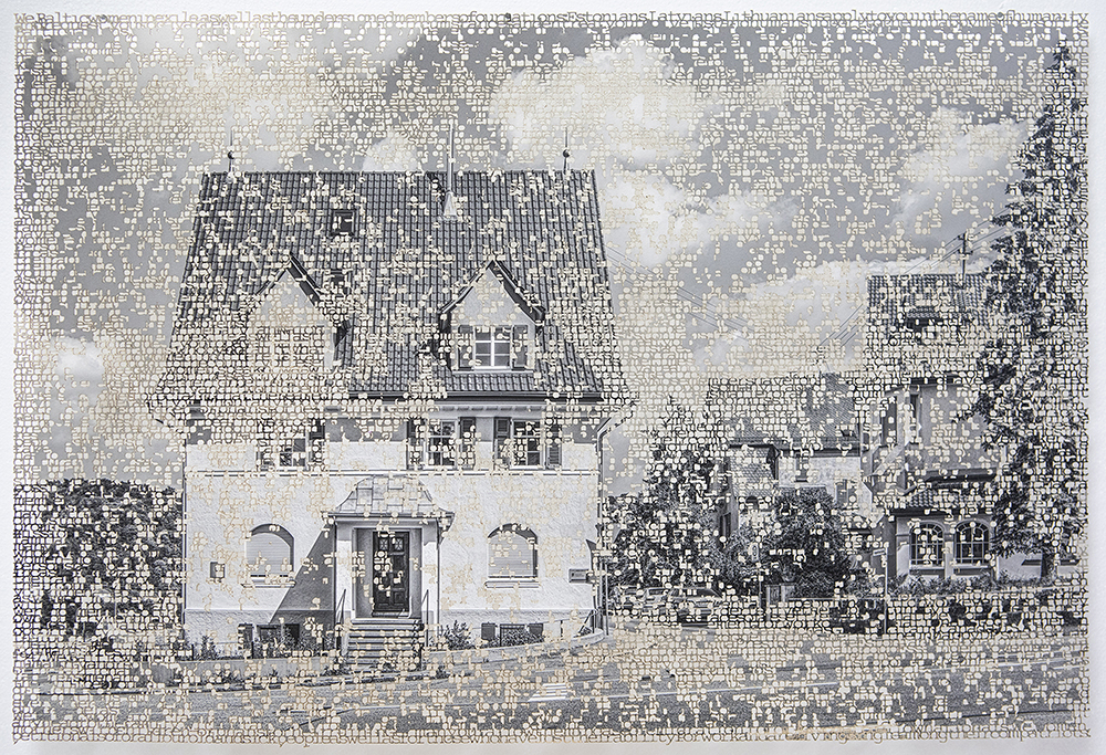 “Geislingen” 2022, laser-cut pigment print, 14 x 21 inches