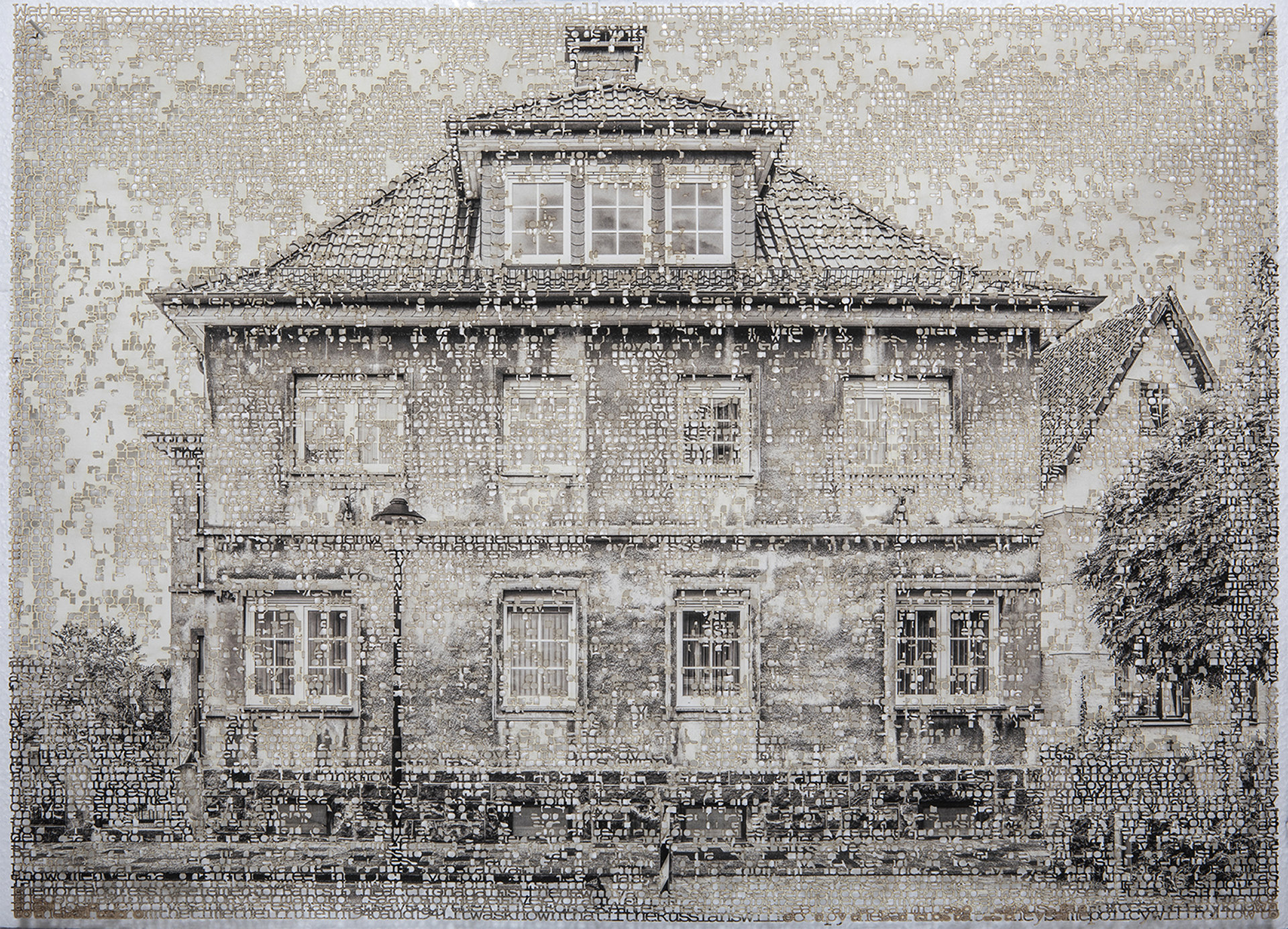 “Blomberg l” 2020, laser-cut pigment print, 14 x 21 inches