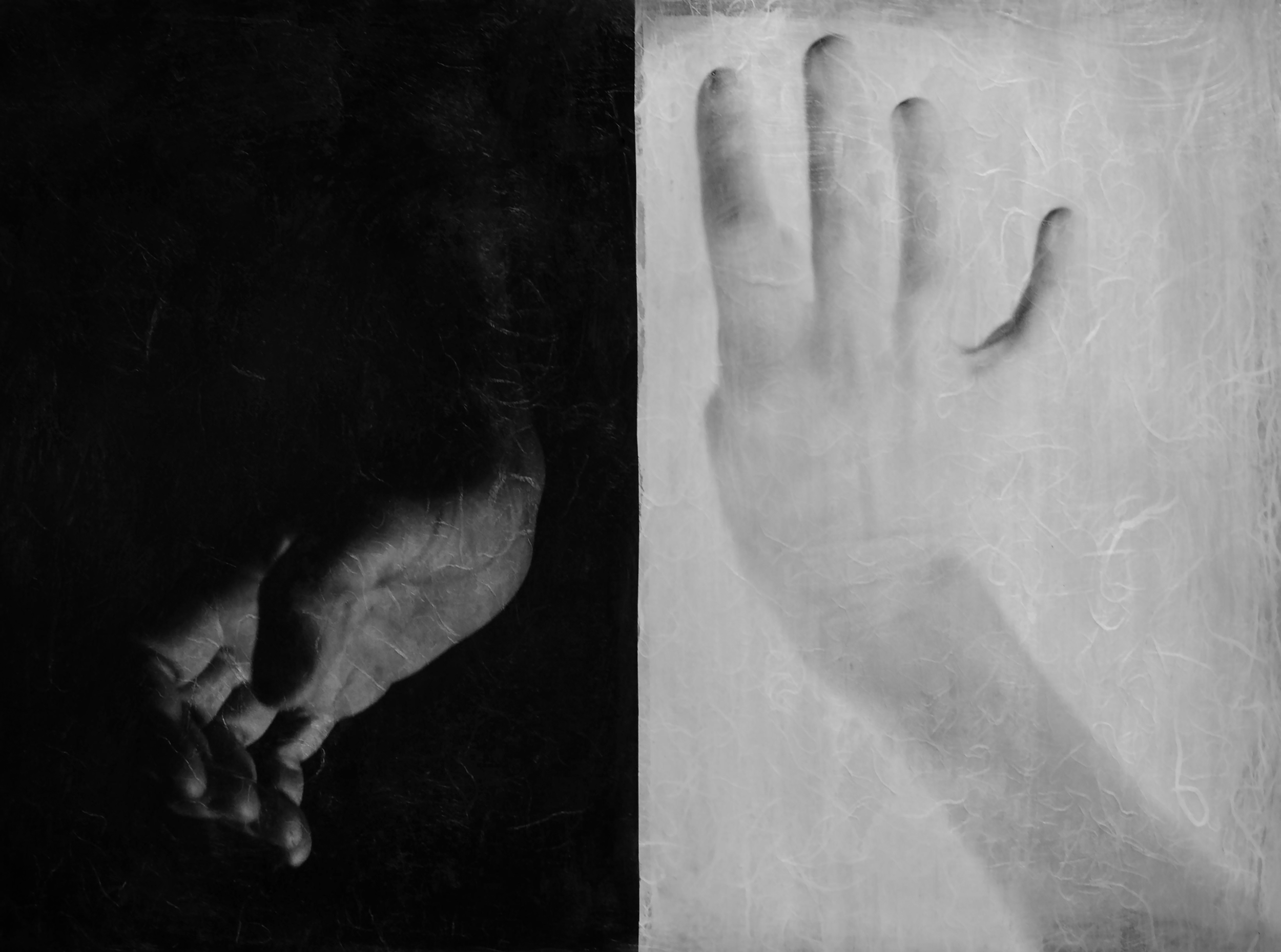 "Balance" mixed media on canvas, 18 x 24 inches