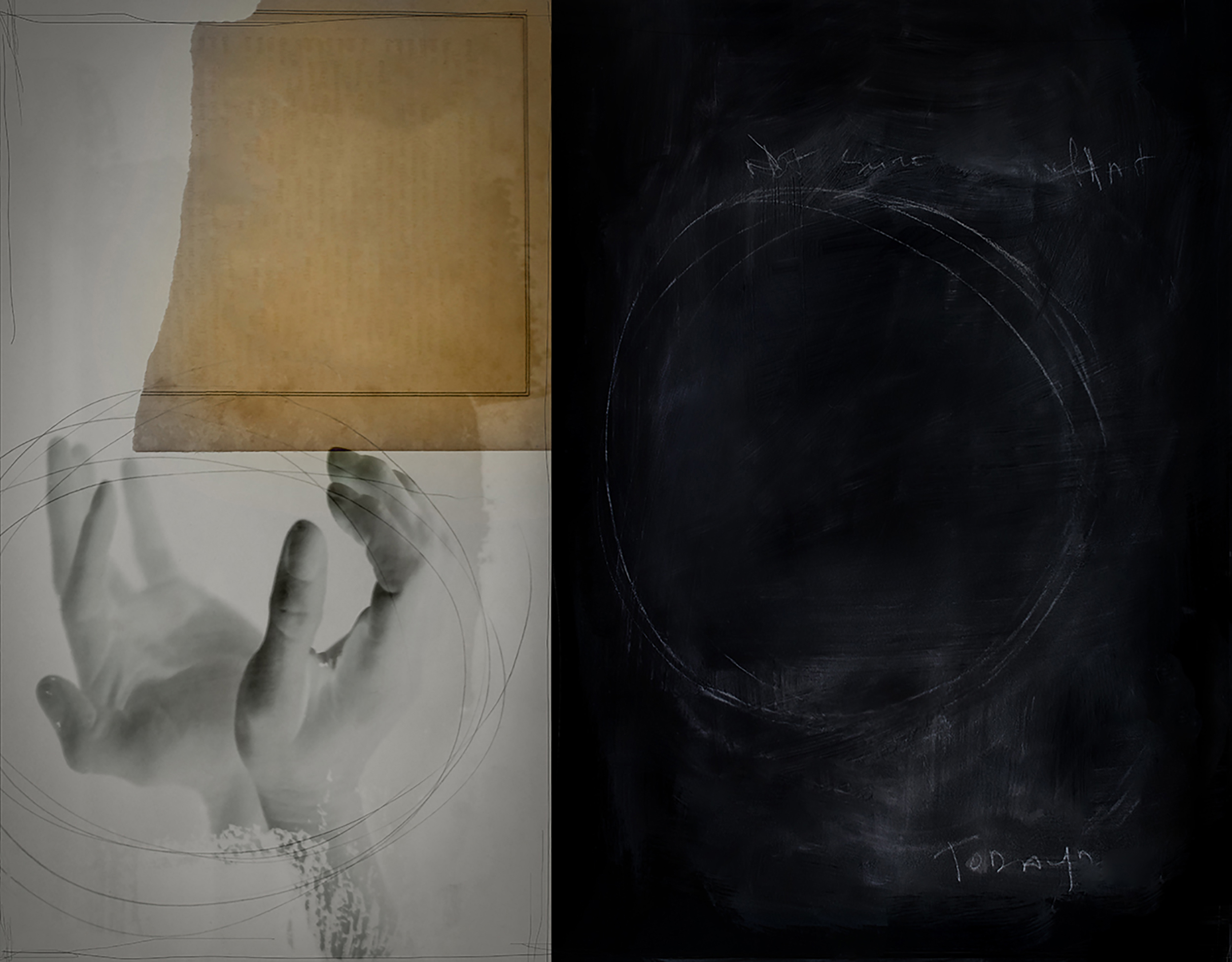 "Today" mixed media on canvas, 18 x 24 inches