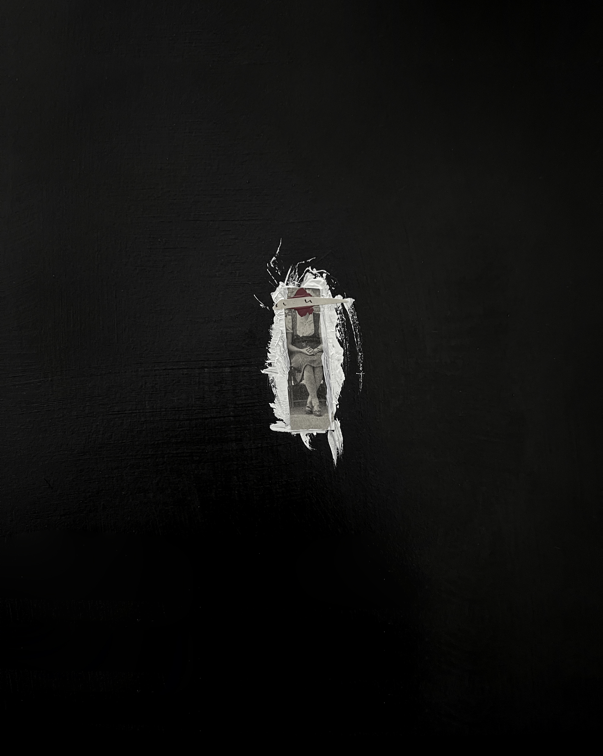 "Learning To Be" mixed media on canvas, 24 x 30 inches