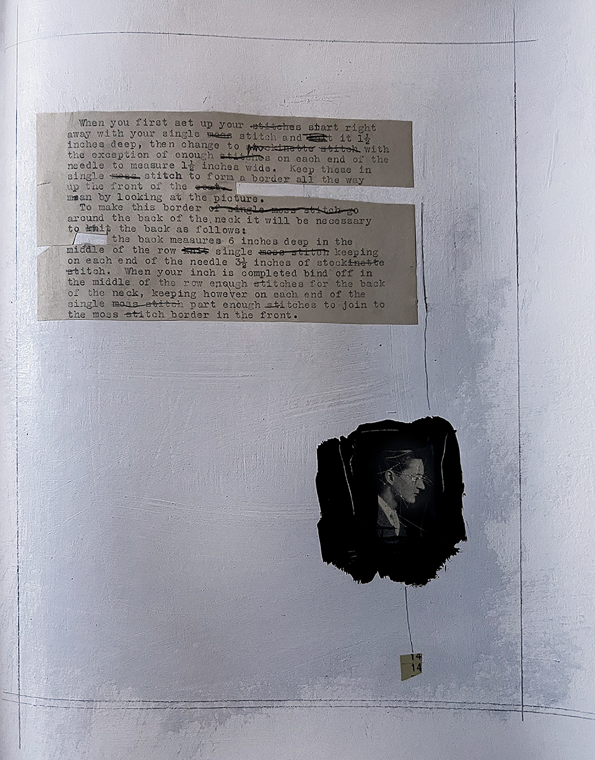 "Stitching Back Together" mixed media on canvas, 24 x 30 inches 